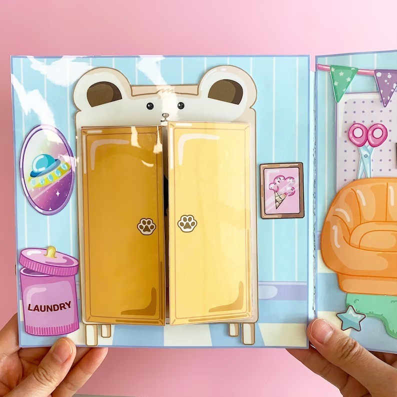 Búp bê giấy công chúa LyLy đồ chơi thủ công bằng giấy cho bé gái