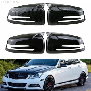 Lookshow 1 Cặp Nắp Gương Bên Thay Thế Gương Chiếu Hậu Cho Xe Mercedes Benz W176 W246 W212 W204 C117 X156 X204 W221 C218 A B C E S CLA GLA GLK Class C2U4