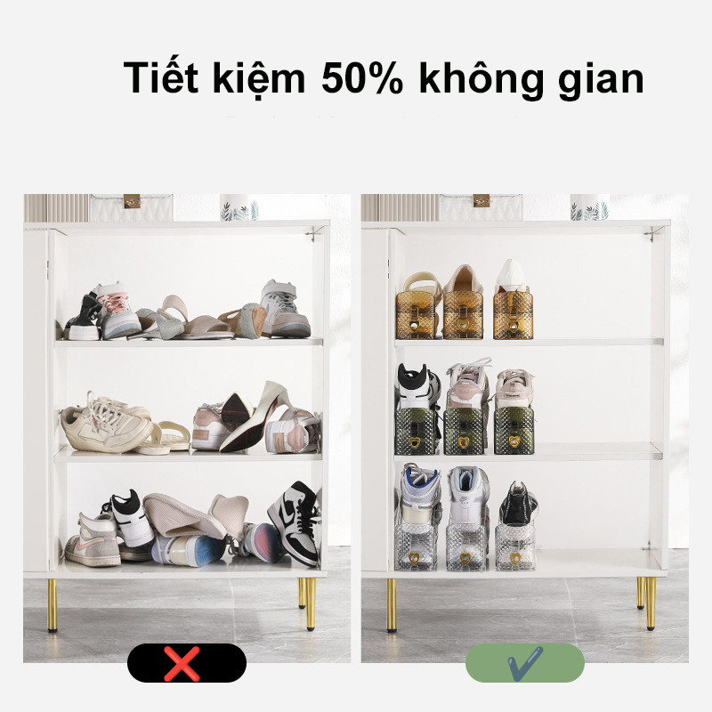 2 Lớp Đế Để Giày Dép Tuỳ Chỉnh Độ Cao，kệ đựng giày，Hiện vật lưu trữ tủ giày，Tiết kiệm không gian và đẹp mắt
