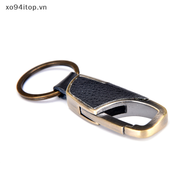 Xoitop Nam Sáng Tạo Mới Kim Loại Da Vòng Keyfob Xe Móc Khóa Quà Tặng VN