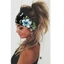 Băng đô GUSTAVA, Băng đô nữ co giãn bằng Cotton Bohemian, Mũ nón khăn xếp đàn hồi rộng Boho tập luyện thông thường dành cho khiêu vũ Biker