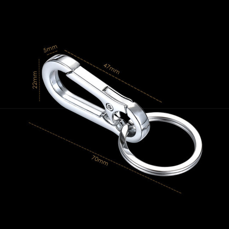 Fashionangel Nam Inox Bầu Khóa Móc Khóa Thắt Lưng Kẹp Chống Mất Khóa Treo TH
