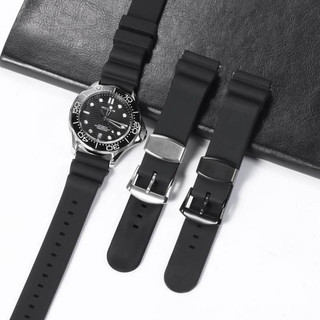 Dây đeo đồng hồ silicon cao su thợ lặn 20mm 22mm Dây đeo đồng hồ phát hành nhanh cho Seiko 5 SKX007 SKX009 Vòng tay TUNA Giá đỡ kim loại Dây đeo đồng hồ lặn chống nước Nam Nữ