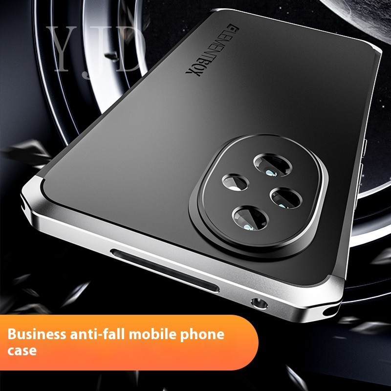 Ốp YJD Cho Honor 200 Pro Kim Loại Nối TPU Mờ Vỏ Điện Thoại Chống Sốc