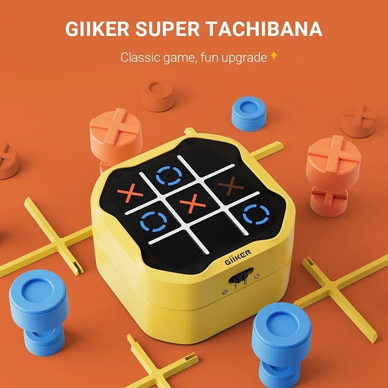 Giiker Super TIC-TAC-TOE BOLT Cờ Vua Xếp Hình Đồ Chơi Nhỏ Gọn Và Di Động Bảng Họ Trò Chơi Cờ Vua Đồ Chơi Cho Trẻ Em Quà Tặng