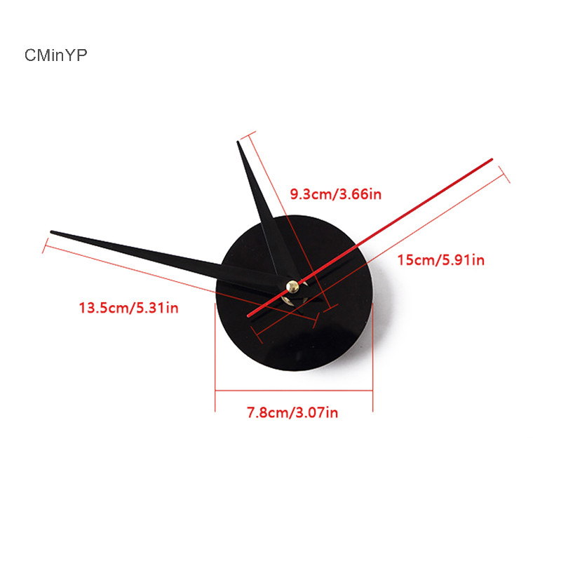 Cminyp DIY Đồng Hồ Treo Tường Cho Văn Phòng Gia Đình Không Khung Hiện Đại 3D Đồng Hồ Treo Tường Gương Dán Thiết Kế Phòng Khách Sạn Trang Trí Trường Học Vinh Quang