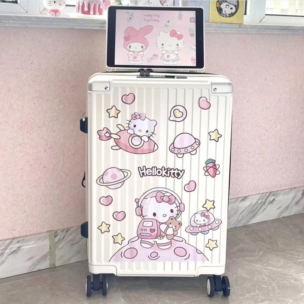 Hello Kitty Nhật Bản Hàn Quốc Hộp Nhãn Dán Hành Lý Toàn Bộ Chống Nước Dễ Thương Vali Dán Trang Trí 6.19