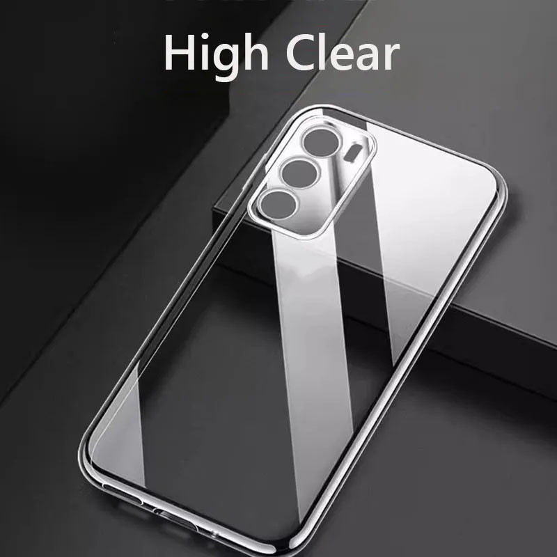 Dành Cho OPPO Reno 12 11 10 Pro Reno 11F A79 A60 A18 A38 A98 Ốp Lưng Đơn Giản Mỏng Mềm TPU Trong Suốt Ốp Lưng Điện Thoại Trong Suốt