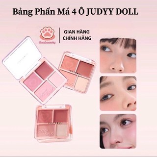 [ CHÍNH HÃNG JUDYY DOLL ] Bảng Phấn Má 4 Ô JUDYY DOLL Blush Highlight Palette