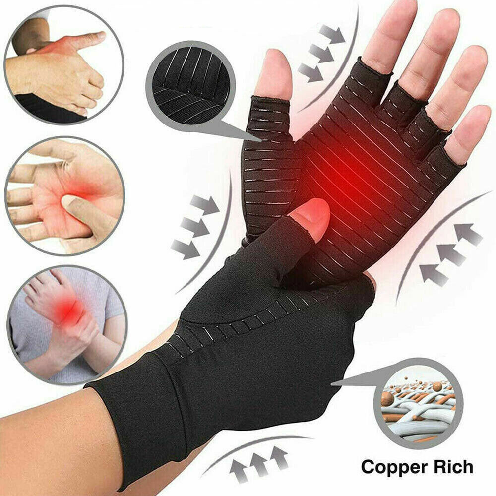 1 Cặp găng tay nén đồng hỗ trợ cổ tay, giảm đau, phù hợp thể thao bóng rổ, bóng chuyền, tennis