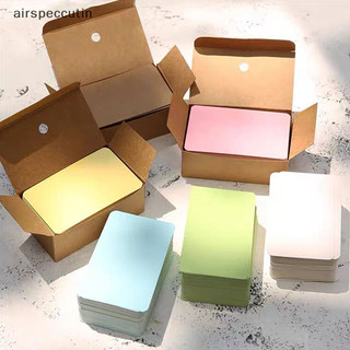 Airspecutin 100 Cái / hộp Thẻ Giấy Trống Danh thiếp Tin nhắn Cảm ơn Thẻ Wrig Thẻ Đánh dấu Thẻ Học tập EN
