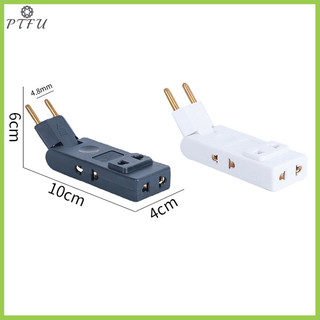 Ptfu 4 Trong 1 Ổ Cắm Tường Mở Rộng EU Ổ Cắm Điện 180 Độ Cắm Adapter Du Lịch Aadapter Di Động Bộ Chuyển Đổi Nguồn Mới