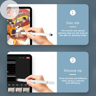 Twe 2 Trong 1 Bút Stylus Đa Năng Cho Máy Tính Bảng Điện Thoại Di Động Miếng Lót Phụ Kiện Vẽ Máy Tính Bảng Màn Hình Điện Dung VN
