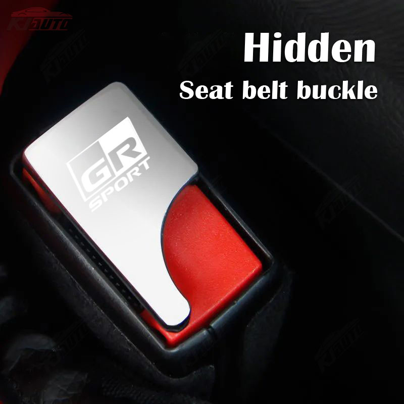 Toyota GR Sport Hợp Kim Kẽm Ẩn Xe An Toàn Dây An Toàn Khóa Kẹp Xe Năng Lượng Mới Loại Bỏ Báo Động