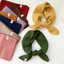 68 Màu Trơn Thời Trang Hàn Quốc Mặc Bên Ngoài Mùa Xuân Thu Cotton Khăn Vuông Nhỏ
