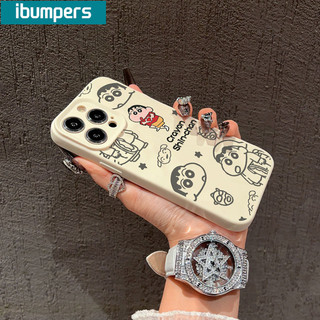 ibumpers Ốp Lưng IPhone Dễ Thương Ngộ nghĩnh Crayon Shin-chan Họa Tiết Cho IPhone 16 15 14 12 13 11 Pro Max IP 7 8 Plus X XS XR Ốp Điện Thoại Silicon Mềm Chống Sốc