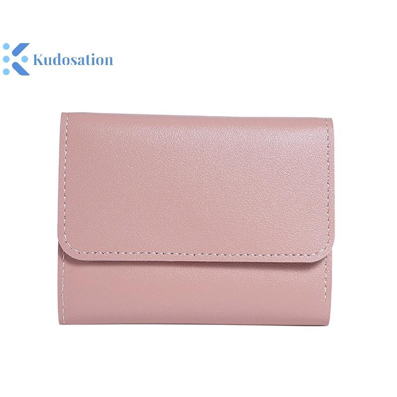 Kudosation Ba Gấp Kẹp Ngắn Ví Nữ Ví Ngắn Nhiều Thẻ Túi Túi Thời Trang Nữ Ví Thẻ Tín Dụng Nữ Ví Đựng Tiền Xu