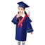 CATIYAHA 2 Cái / bộ Bộ áo choàng tốt nghiệp cho trẻ em, có mũ tua rua chúc mừng Đồng phục đi học trẻ em tốt nghiệp, Mũ cối rộng Danh dự Áo choàng tốt nghiệp mẫu giáo