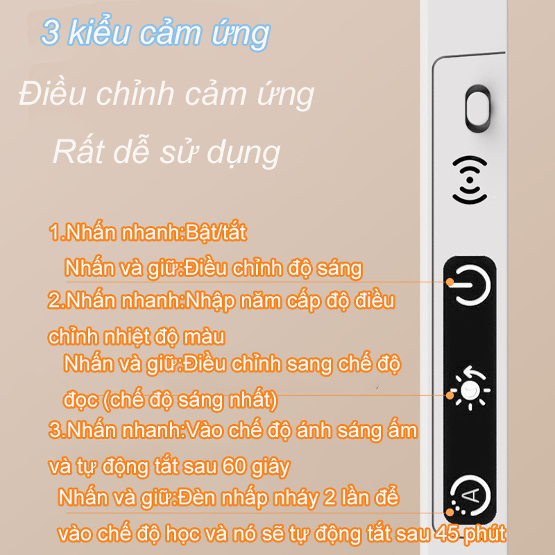 LED Đèn Bàn Từ Tính Điều Khiển Từ Xa 5 Màu Ánh Sáng，Tuổi thọ pin dài，Tắt đèn trong một thời gian dài