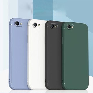 Thời trang mới Oppo A71 A83 A59 F1S A37 A3S Khung cản vuông mỏng Vỏ silicon TPU mềm có dây đeo cổ tay