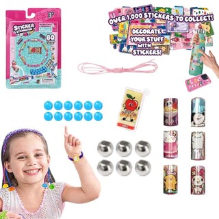 Girls Sticker Beaded Bracelet Kit - Fun & Creative DIY Making for Kids