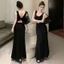 Váy đầm nữ dáng dài thiết kế khoét lưng sexy quyến rũ phong cách Hàn Quốc XIMIXI SP284