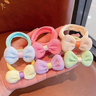 [GOU] 6 Dây buộc tóc nơ dễ thương dành cho trẻ em Dây buộc tóc hoa nhiều màu thời trang dành cho nữ Bé gái Dây buộc tóc đuôi ngựa ngọt ngào co giãn cao VN