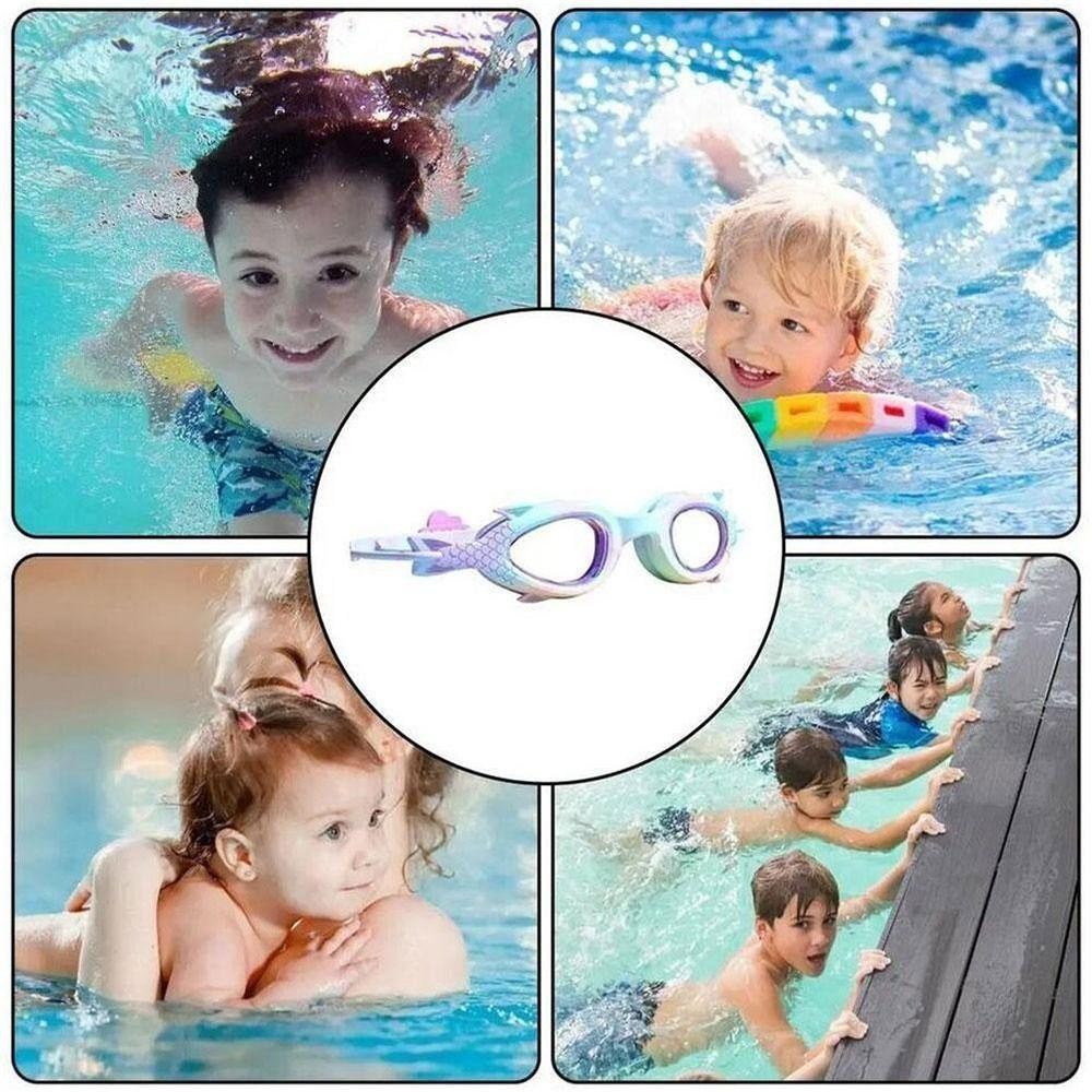 Kính mắt bơi FEDAOG, Kính bơi trẻ em mùa hè chống nước HD, Kính mắt dễ thương chống sương mù hoạt hình