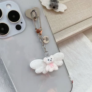OXXGGKAO Charm Nhỏ Đổ Móc Khóa Cảm Ứng Mềm Mại Nhiều Màu Sắc Chắc Chắn Phụ Kiện Điện Thoại