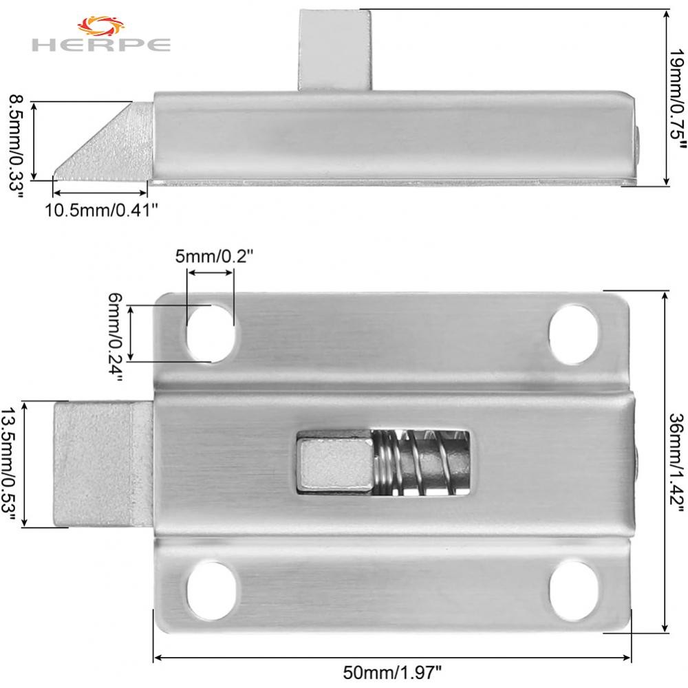 [HERPEVN]Automatic Spring Latch Secure Lock Sturdy And Stable Wear ...