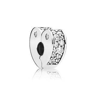 Hạt Charm Khóa an toàn đá cuội hình trái tim Z quyến rũ tự làm
