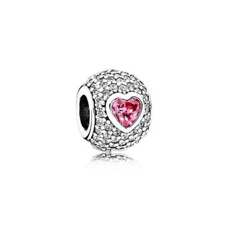 Có hàng Mặt dây chuyền tròn lấp lánh DIY Charm