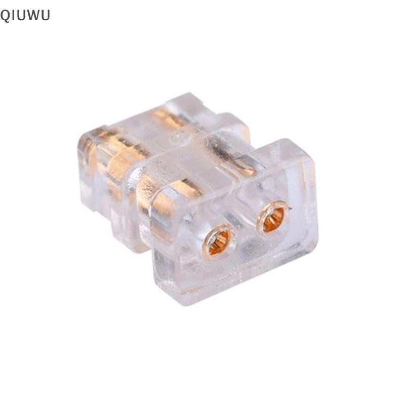 Qiuwu 2 chiếc 0,78 pin đôi 1964 ổ cắm nữ tự làm tùy chỉnh cáp tai nghe cao cấp phụ kiện pin cắm.