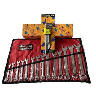 Bộ dụng cụ sửa chữa 32 món cao cấp vặn ốc đa năng các loại (Bộ cờ lê 14 chi tiết 8-24mm+ Bộ Lục giác )