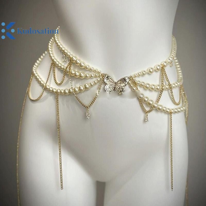 Kudosation Thời Trang Dây Xích Eo Hợp Thời Trang Ngọt Ngào Cơ Thể Dây Xích Nữ Cô Gái Thanh Lịch Dây Xích Quần Áo Phụ Kiện Quà Tặng