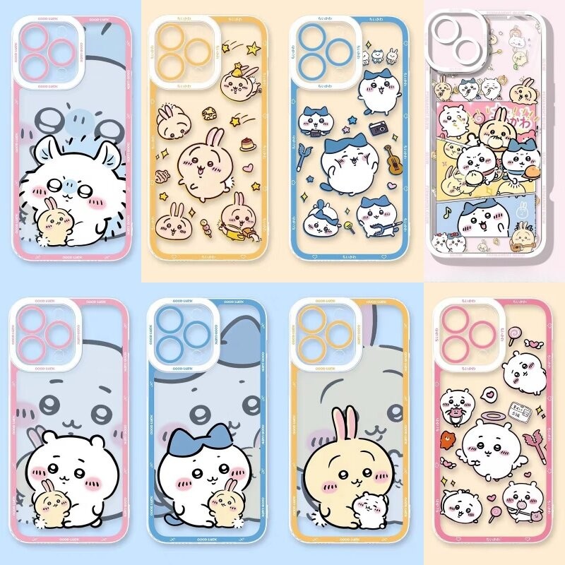 Ốp Lưng Cho OPPO Reno 13 5G 11 12 13 Pro 5G 11F 12F 13F 8T A3 Pro A3X 5G Vỏ Chiikawas Hoạt Hình Anime Mềm Trong Suốt Bảo Vệ Camera Silicon Chống Sốc