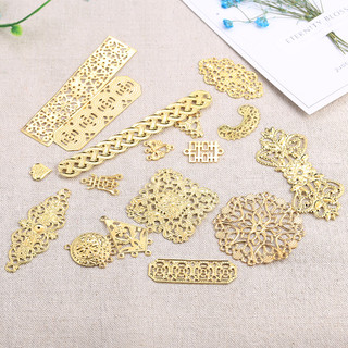 Phụ kiện trang sức handmade gồm 5 miếng kẹp tóc hoa mảnh, chất liệu kim loại và mũ đội đầu, phong cách cổ điển
