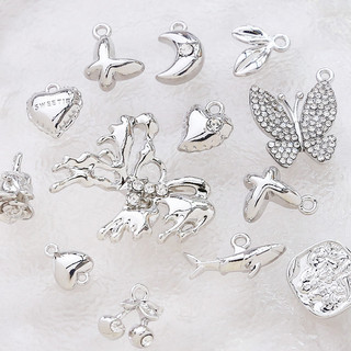 Hợp Kim Cá Heo Bướm Ngọt Ngào Phong Cách Thoáng Mát Mặt Dây Chuyền DIY Handmade Trang Sức Vòng Cổ Bông Tai Mặt Dây Chuyền Phụ Kiện Chất Liệu