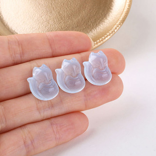 Cổ phong cách pha lê thủy tinh Mặt dây chuyền hồ ly nhỏ Tự Làm Vòng Cổ thủ công kẹp tóc Yingluo Hán phục phụ kiện vật liệu trang sức