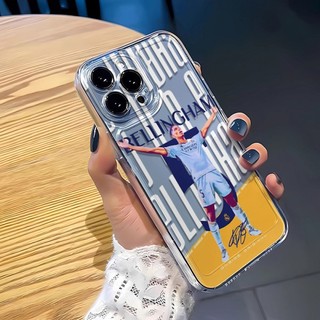 Ốp điện thoại Bellingham cho iPhone 11, / 16 12 / 13 / 14 / 15pro Max, cá tính sáng tạo thú vị. Vỏ trong suốt, chống thấm nước, chống sốc, vỏ bảo vệ
