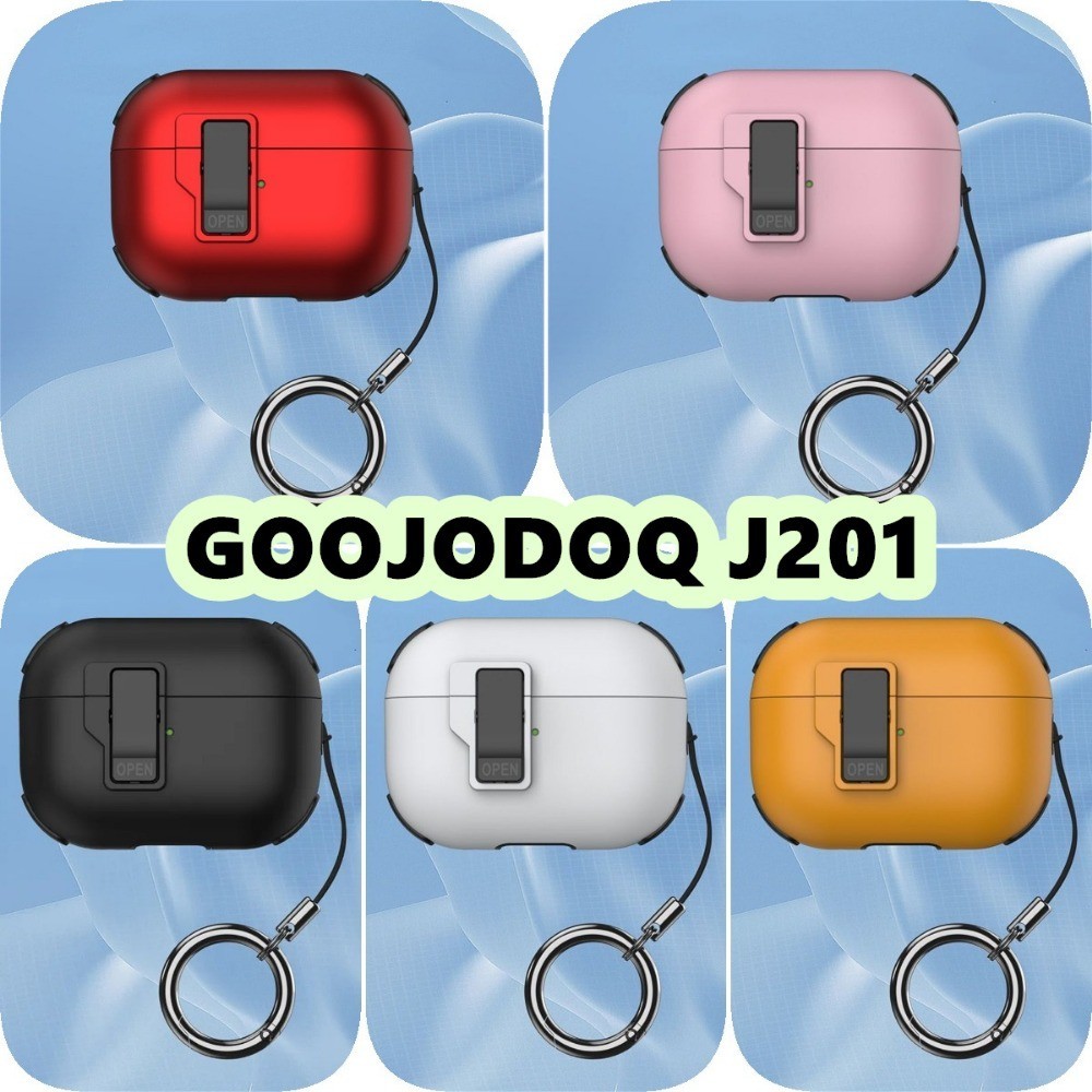 GOOJODOQ [Ngôi sao tương lai] Dành cho Ốp lưng GOOOJDOQ J201 Vỏ silicon mềm Màu cơ khí lò xo Vỏ tai nghe