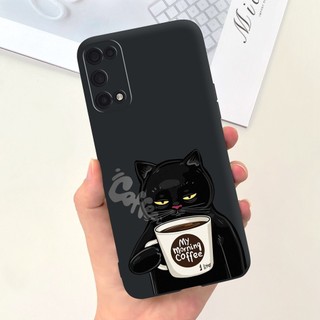 Dành Cho Realme 7 5G RMX2111 Mèo Dễ Thương Khủng Long Phi Hành Gia Phim Hoạt Hình Realme7 5G Màu Kẹo Silicon Mềm Vỏ Điện Thoại