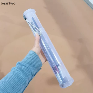 < Beartwo > Giá đỡ cọ trang điểm có thể điều chỉnh độ cao trong suốt Hộp đựng cốc lưu trữ Đẹp