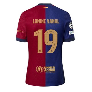 HQ2 2024-2025 La Liga FC Barcelona Lamine Yaman sân nhà Jersey Áo bóng đá Trẻ em Người lớn Plus Kích thước QH1