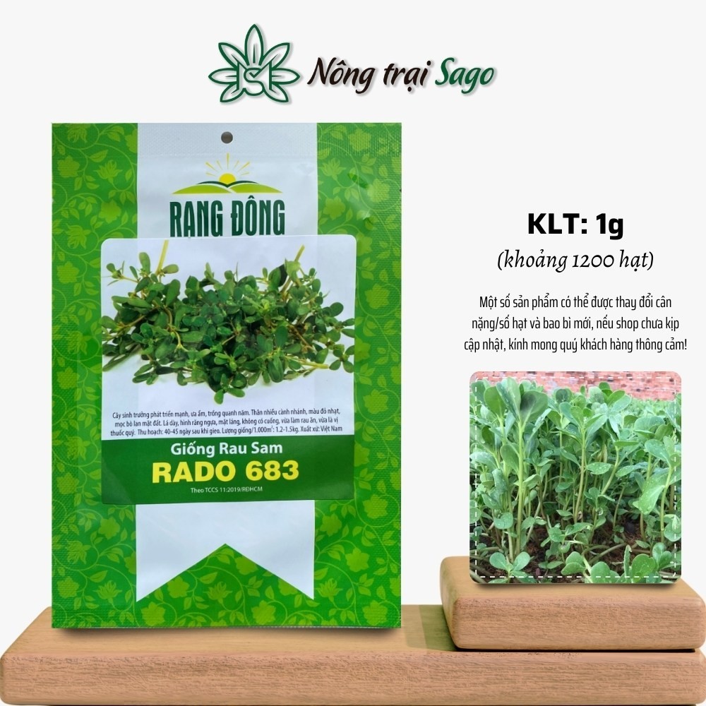 Hạt giống Rau Sam Rado 683 (1g~1200 hạt) nảy mầm tốt, sinh trưởng khỏe ...