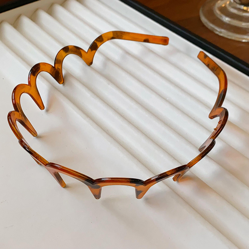 Băng đô rửa mặt nữ đơn giản, chống trượt, có răng kẹp tóc, đa năng