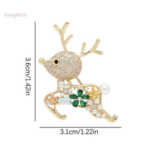 K2nightfee Tinh Tế Hươu Dễ Thương Trâm Cài Dành Cho Nữ Bé Gái Sáng Bóng Động Vật Chân Đa Năng Tinh Tế Corsage Huy Hiệu Quần Áo Phụ Kiện Quà Tặng VN