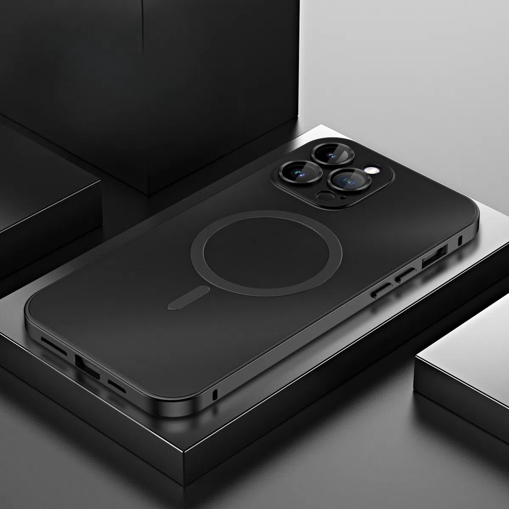 Thích hợp cho IPhone 15 Pro Max Khung hợp kim nhôm kim loại Vỏ điện thoại từ tính IPhone 14 15Pro Snap on Vỏ bảo vệ | BigBuy360 - bigbuy360.vn