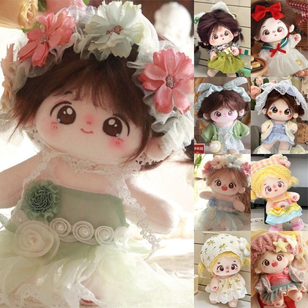 Bộ quần áo búp bê FLAZEA, Váy búp bê Cotton 20cm, Phụ kiện búp bê BJD dễ thương Quà tặng Quần áo búp bê Đồ chơi sang trọng