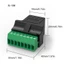 WU Ethernet RJ45 Nữ sang 8 Pin Vít Đầu Nối Mạng Bộ Chuyển Đổi Cho Cat7 Cat6 Cat5 Cat5e Extender